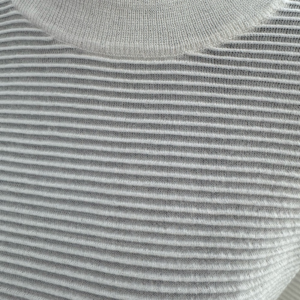 Elegant White semi sheer Women's Sweater - Picture 4 of 4